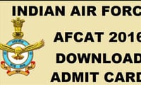 AFCAT Admit Card 2016 Download For 21st Feb Exam